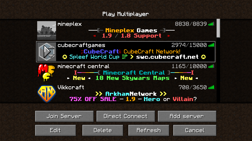 Скриншот CubeCraft Network сервер Майнкрафт