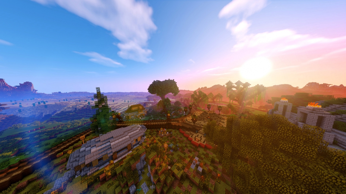 Скриншот Paradise Falls 1.8-1.12.2 сервер Майнкрафт