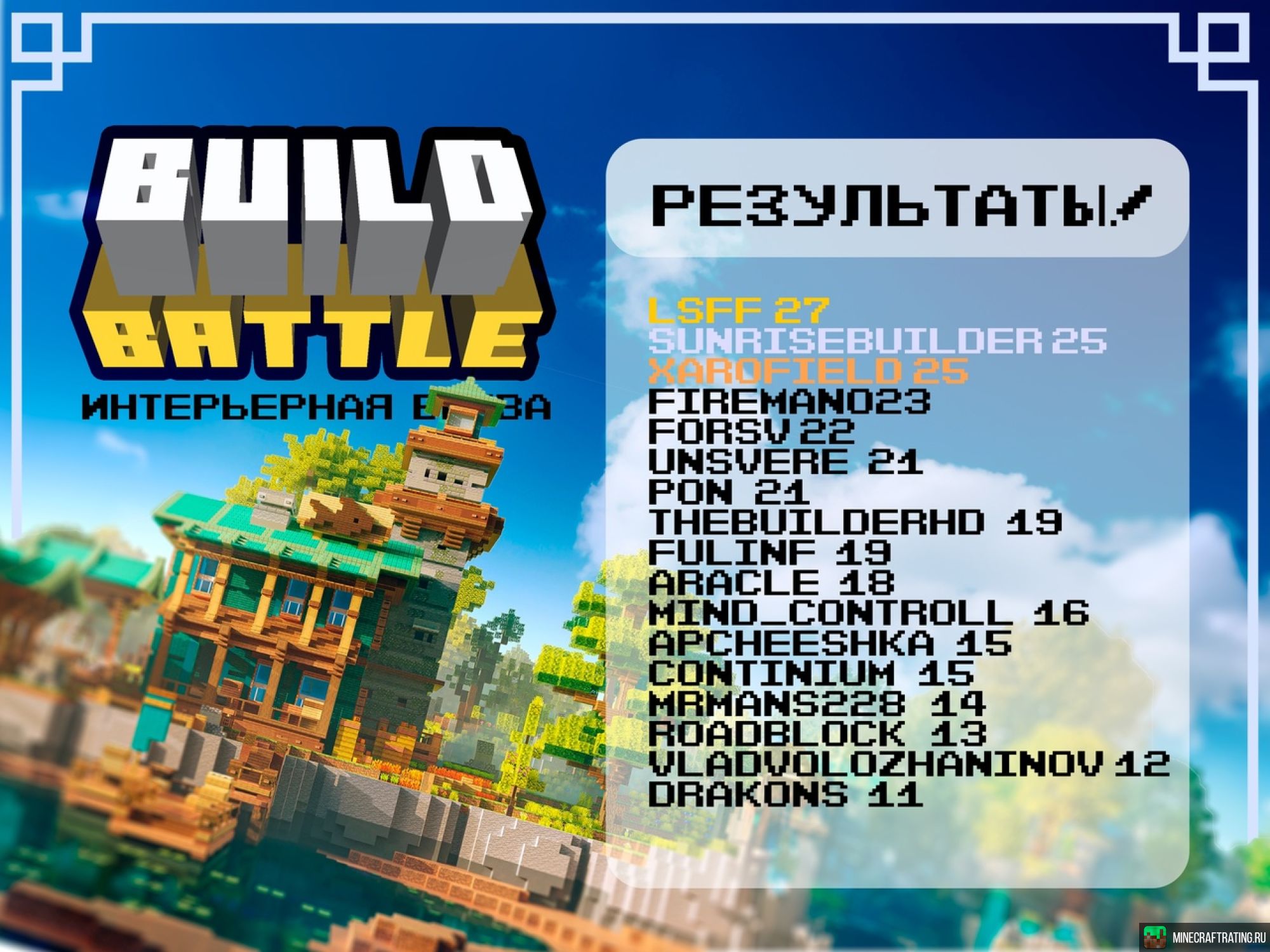 Скриншот ColombinoMC - Креативный сервер ТОПОВЫЕ БИЛДЕРЫ сервер Майнкрафт